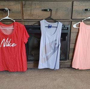 Nike Athletic dri fit shirts for women